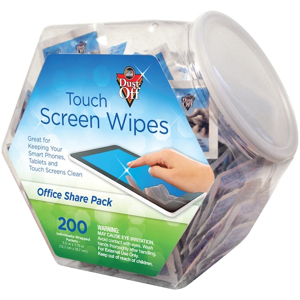 Dust-Off Touch Screen Wipes, 200pcs DMHJ